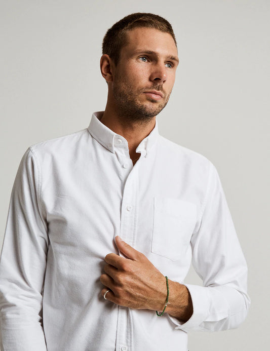 oxford shirt - white