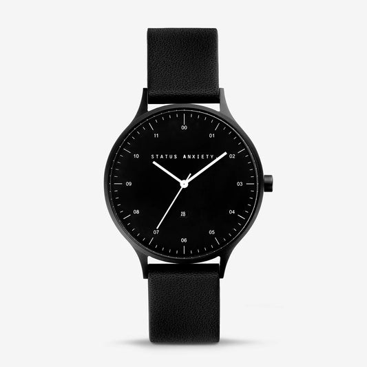 Inertia watch - matte black | black face | black strap
